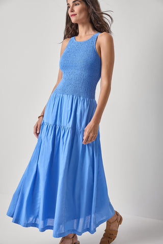 Striped Bodice Maxi Dress, Ultramarine