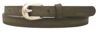 Microsuede U Buckle Skinny, Olive