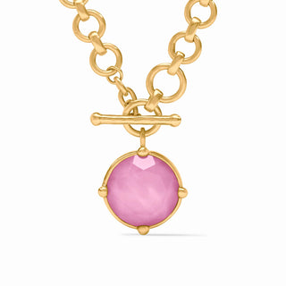 Honeybee Demi Necklace, Tourmaline Pink
