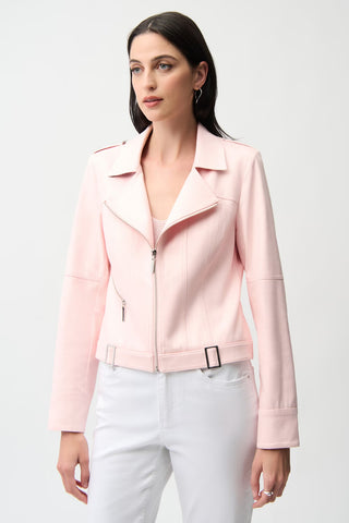 Faux Suede Petal Pink Jacket