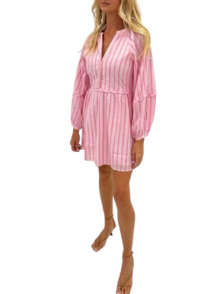 Harriet Dress, Pink Swiss
