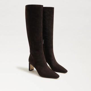 Sylvia Knee High Boot, Chocolate Suede