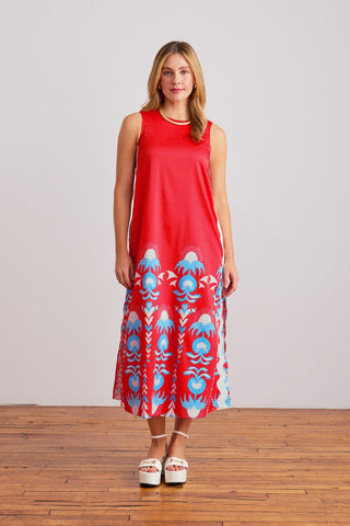 Marlo Dress, Red Thistle