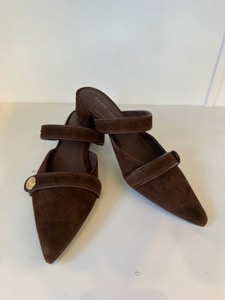 Biza Kitten Mule, Brown Suede