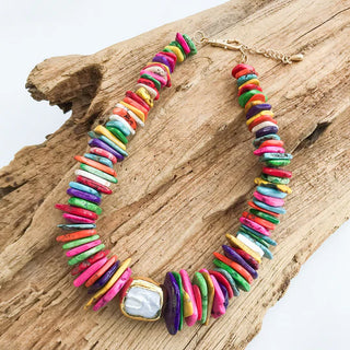 The Sariah Necklace, Multi/Rectangle