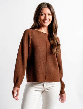Asima V Sweater, Brown