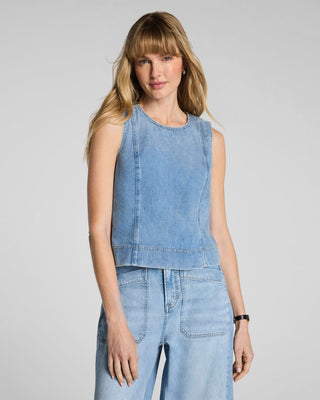 Lightweight Denim Tank, Seaside Blue