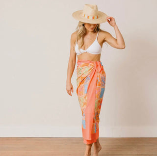 Patchwork Palm Sarong - Multi