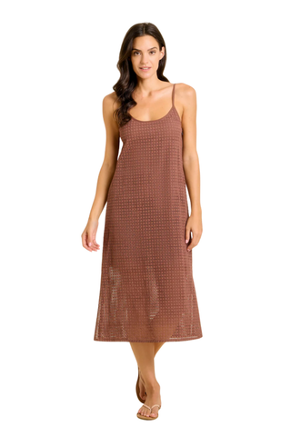 Figo Tank Dress, Brown
