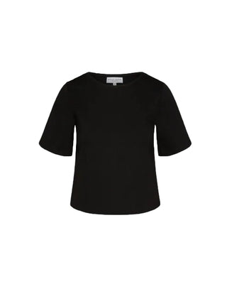 Ponte Knit Short Sleeve, Black