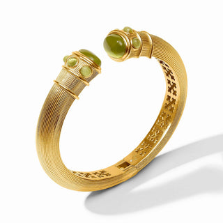 Cobblestone Demi Cuff - Green Cat'S Eye