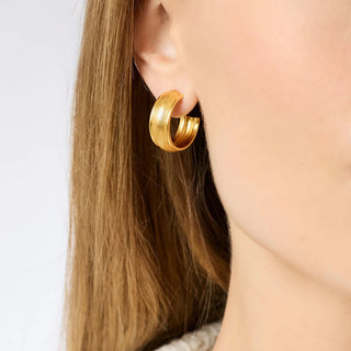 Cobblestone Hoop - Gold
