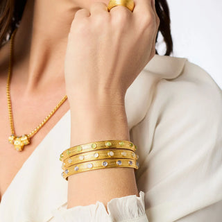 Cobblestone Stone Bangle, Ivory Cat'S Eye