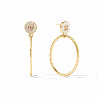 Colette Circle Earring - Champagne