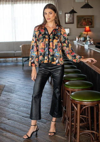 Long Sleeve Top, Paisley