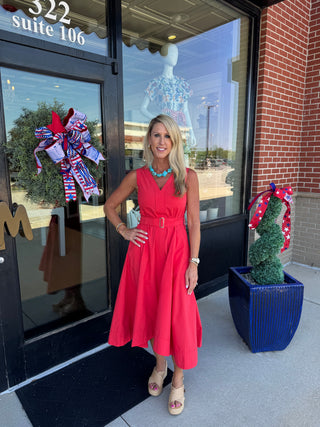 Market Dress, Red
