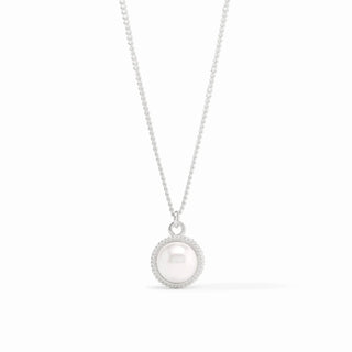 Fleur-De-Lis Solitaire Necklace - Pearl