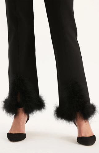 Ponte Feather Pant, Black