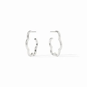 Gardenia Hoop, S - Silver
