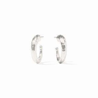Hammered Hoop, S - Silver