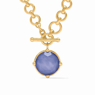 Honeybee Statement Necklace - Iridescent Tanzanite Blue
