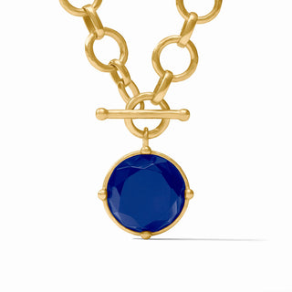 Honeybee Statement Necklace - Iridescent Sapphire Blue