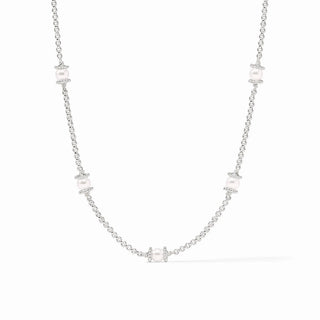 Hydra Delicate Station Necklace - Pearl