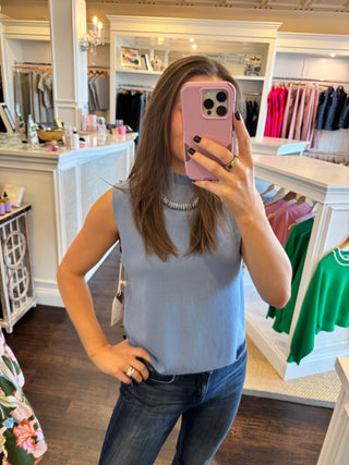 Betty Top, Coastal Blue