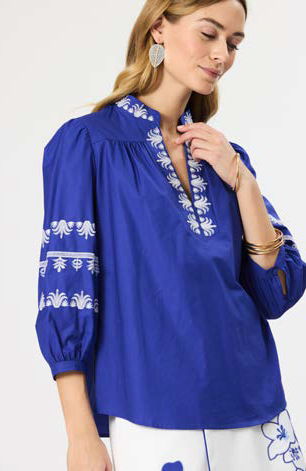 Robyn Cotton Embroidered Top