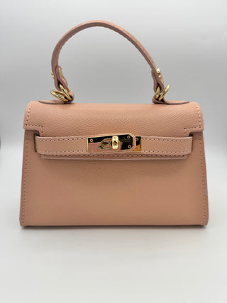 Italian Elegant Handbag, Pink