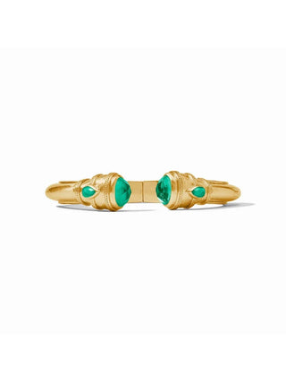 Cannes Demi Cuff - Iridescent Emerald Green