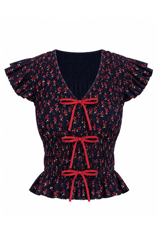 Juniper Top, Navy Amora