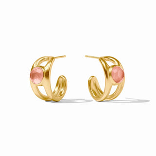 Laguna Stone Hoop - Iridescent Melon