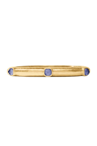 Catalina Hinge Bangle - Iridescent Tanzanite Blue