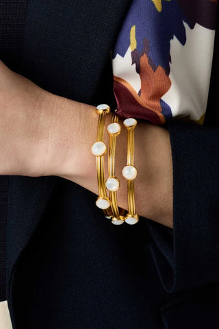 Essex Stone Bangle, Mother Of Pearl