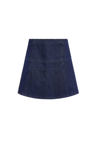 Crawford Skirt, Dark Wash