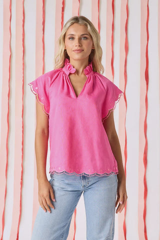 Wilkes Top, Pink Laurel
