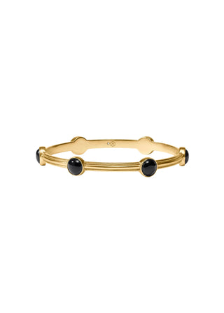 Essex Stone Bangle, Obsidian Black