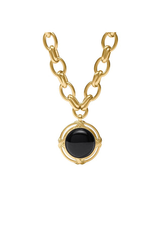 Essex Statement Necklace - Obsidian Black