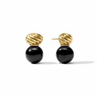 Ravello Midi Earring - Obsidian Black