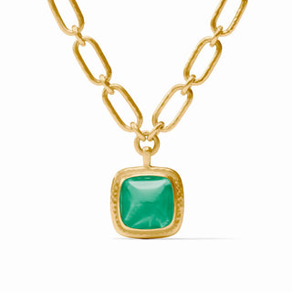 Sahara Statement Necklace - Iridescent Emerald Green