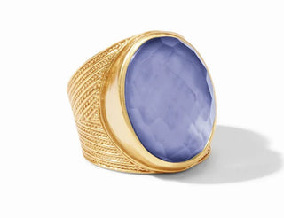Verona Statement Ring - Iridescent Tanzanite Blue