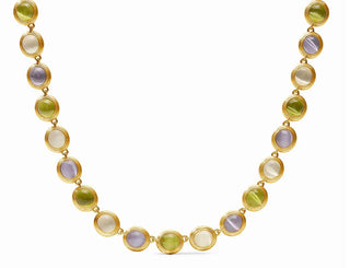 Cobblestone Tennis Necklace - Multi Stone Cat'S Eye