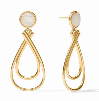 Essex Stone Earring - Mother Of Pearl
