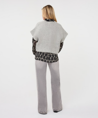 Knit Cardigan, Light Grey