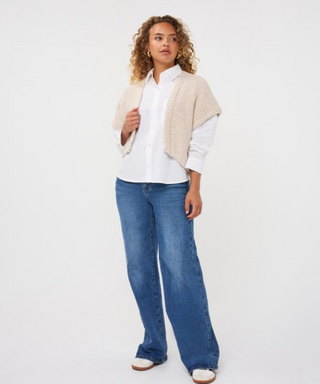 Knit Cardigan, Biscuit