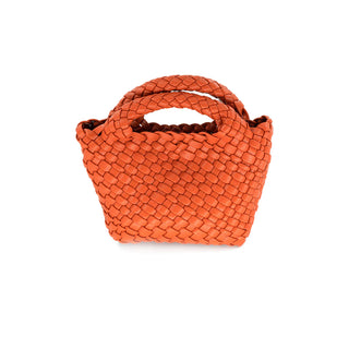 Braided Mini Handbag, Orange
