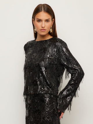 Danielle Sequin Top, Black
