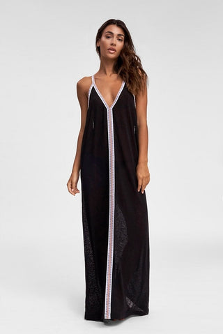 Inca Sundress - Black-White / Standard