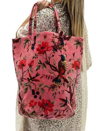 Velvet Tote, Paradise Rose XL